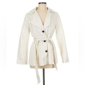 Banana Republic White/Ivory Trench Coat